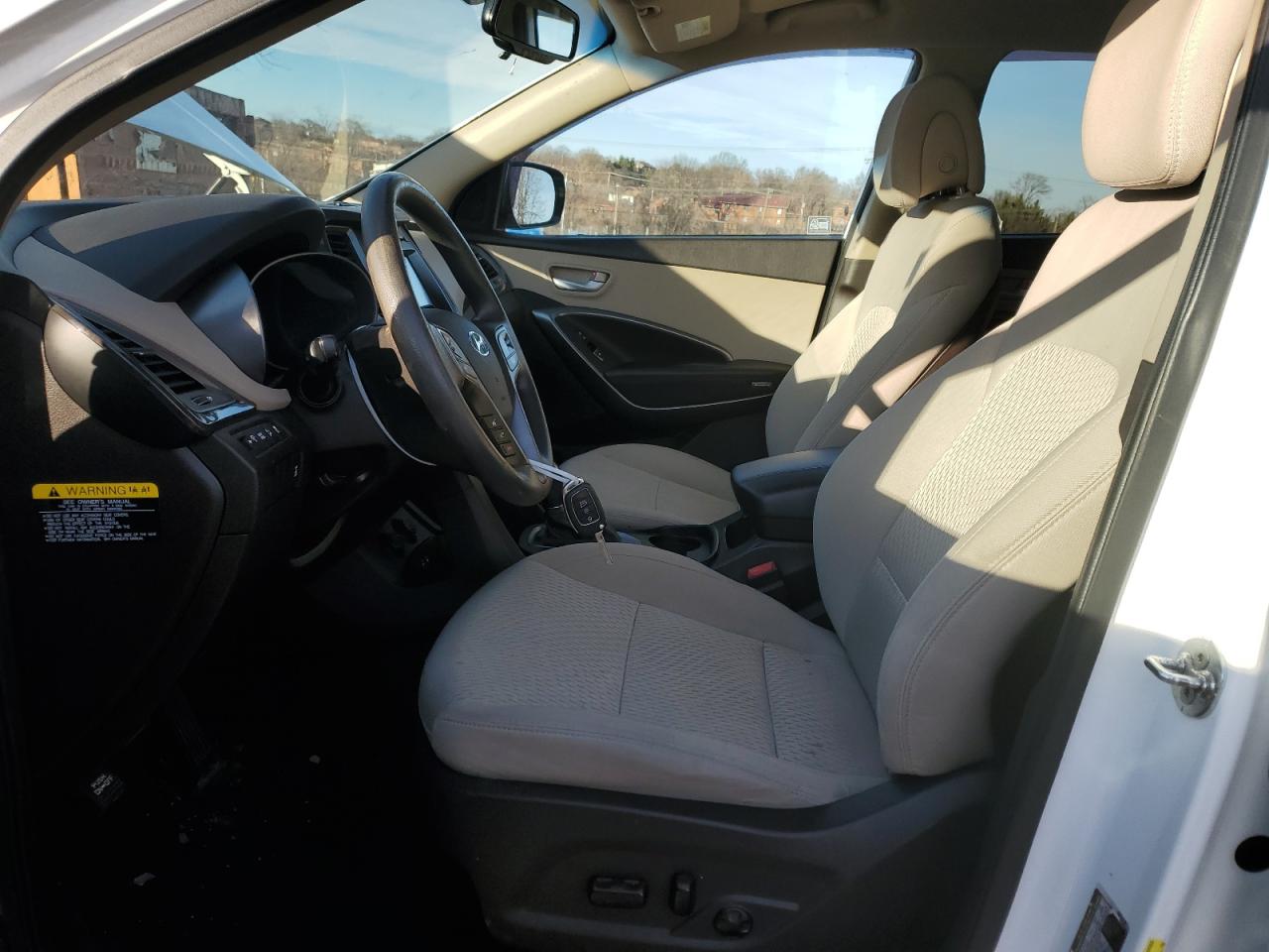 2017 Hyundai Santa Fe VIN 5NMZUDLB1HH008460 Copart auction photo, undercarriage / side damage thumbnail 7