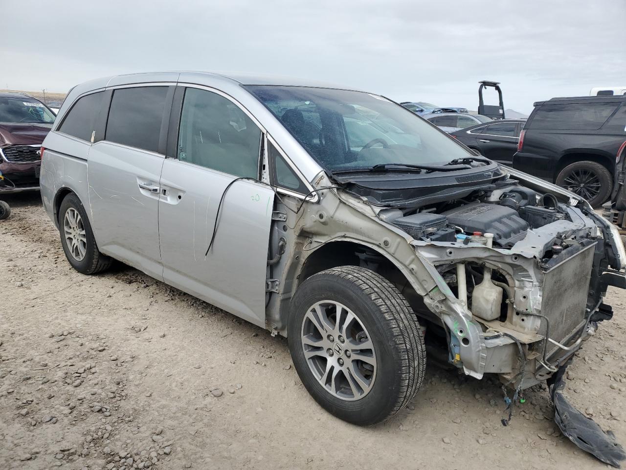 2012 Honda Odyssey VIN 5FNRL5H49CB101384 Copart auction photo, front end damage thumbnail 4
