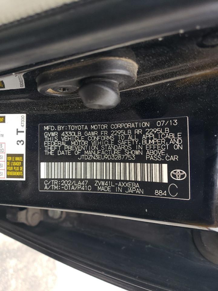 2013 Toyota Prius VIN JTDZN3EU9D3287753 Copart auction photo, rear end damage thumbnail 16