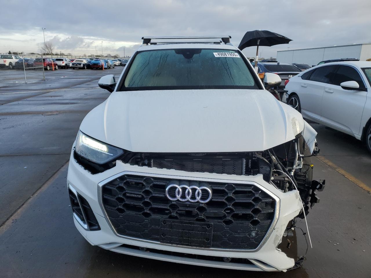 2024 Audi Q5 VIN WA1E2AFY6R2070701 Copart auction photo, front end / side damage thumbnail 5