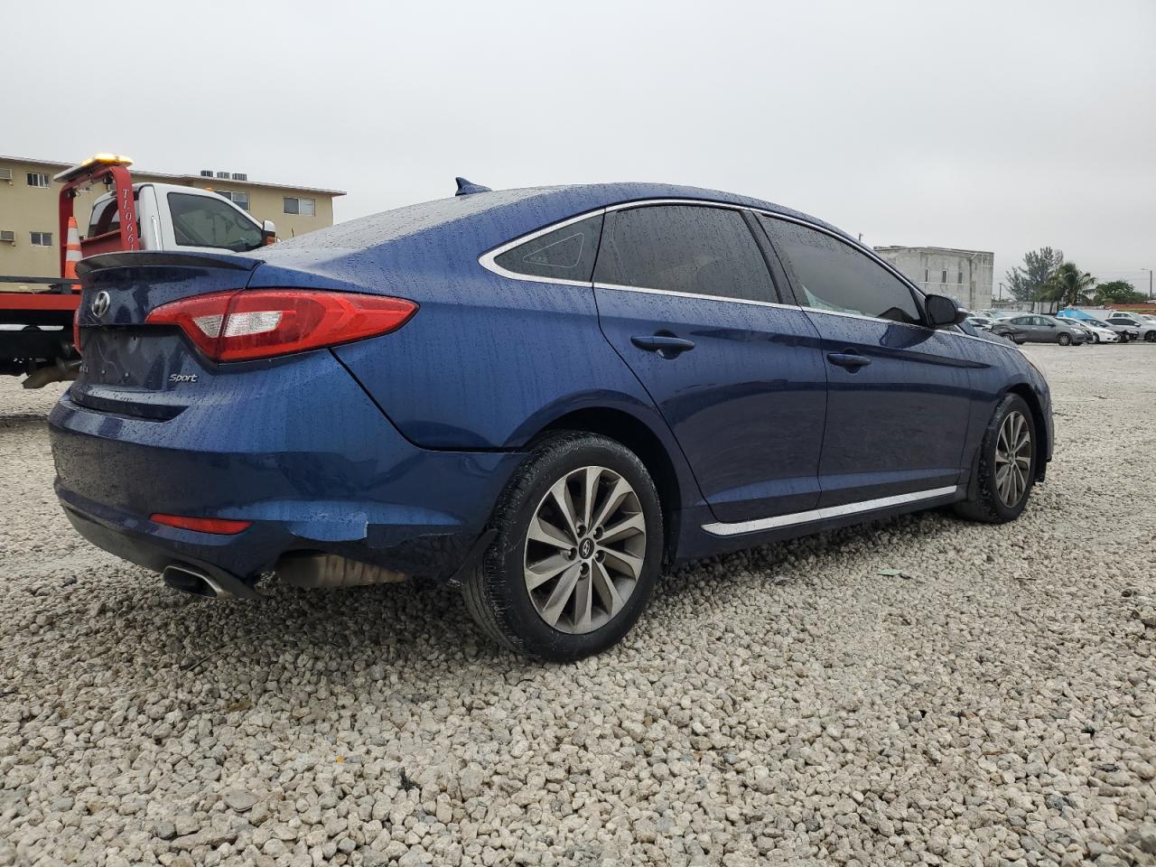 2016 Hyundai Sonata VIN 5NPE34AFXGH373079 Copart auction photo, front end / rear end damage thumbnail 3