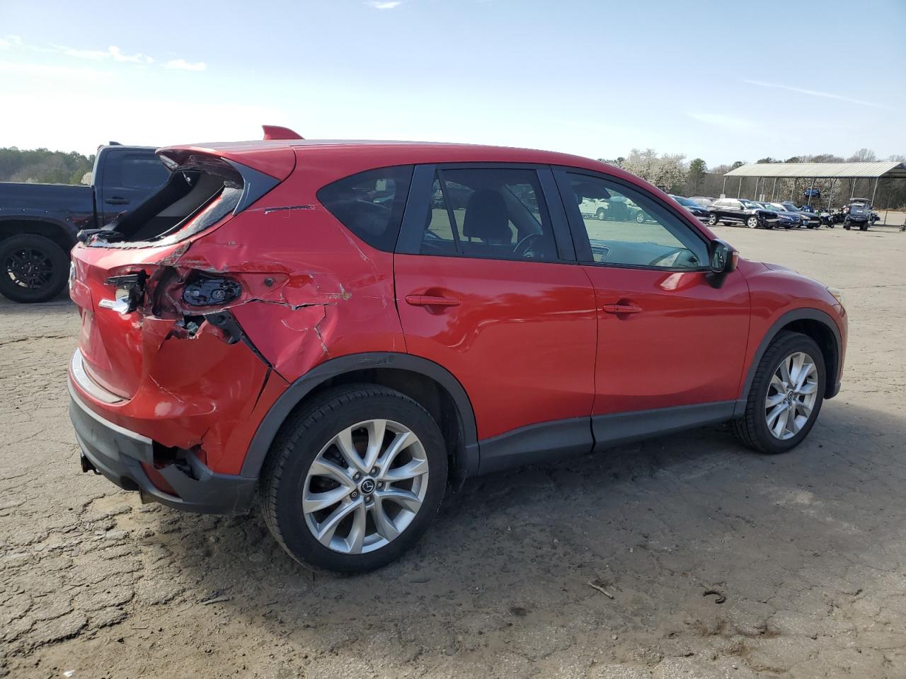 2015 Mazda CX-5 VIN JM3KE4DY4F0502012 Copart auction photo, rear end damage thumbnail 3