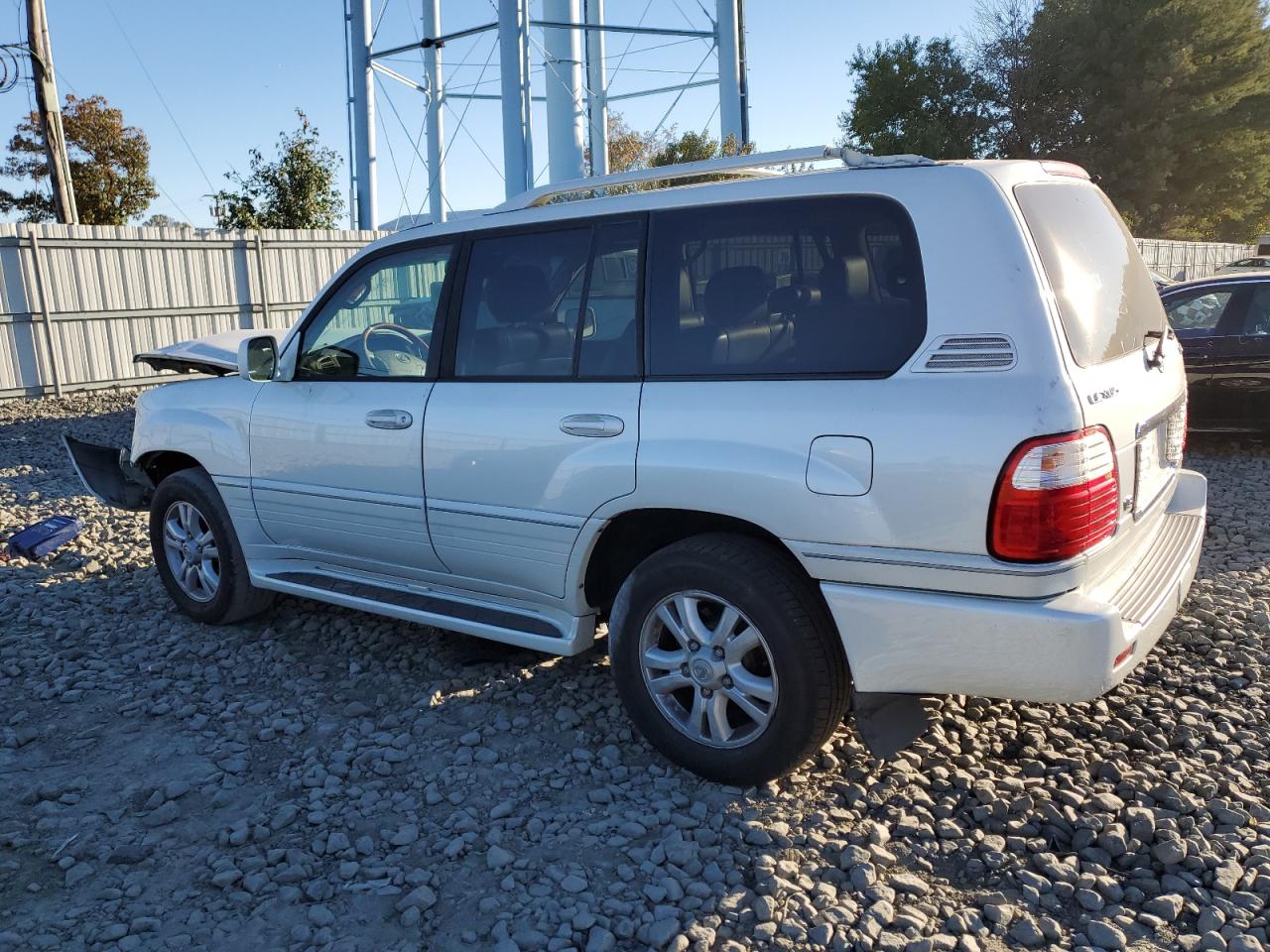 2005 Lexus LX VIN JTJHT00WX53550419 Copart auction photo, front end damage thumbnail 2