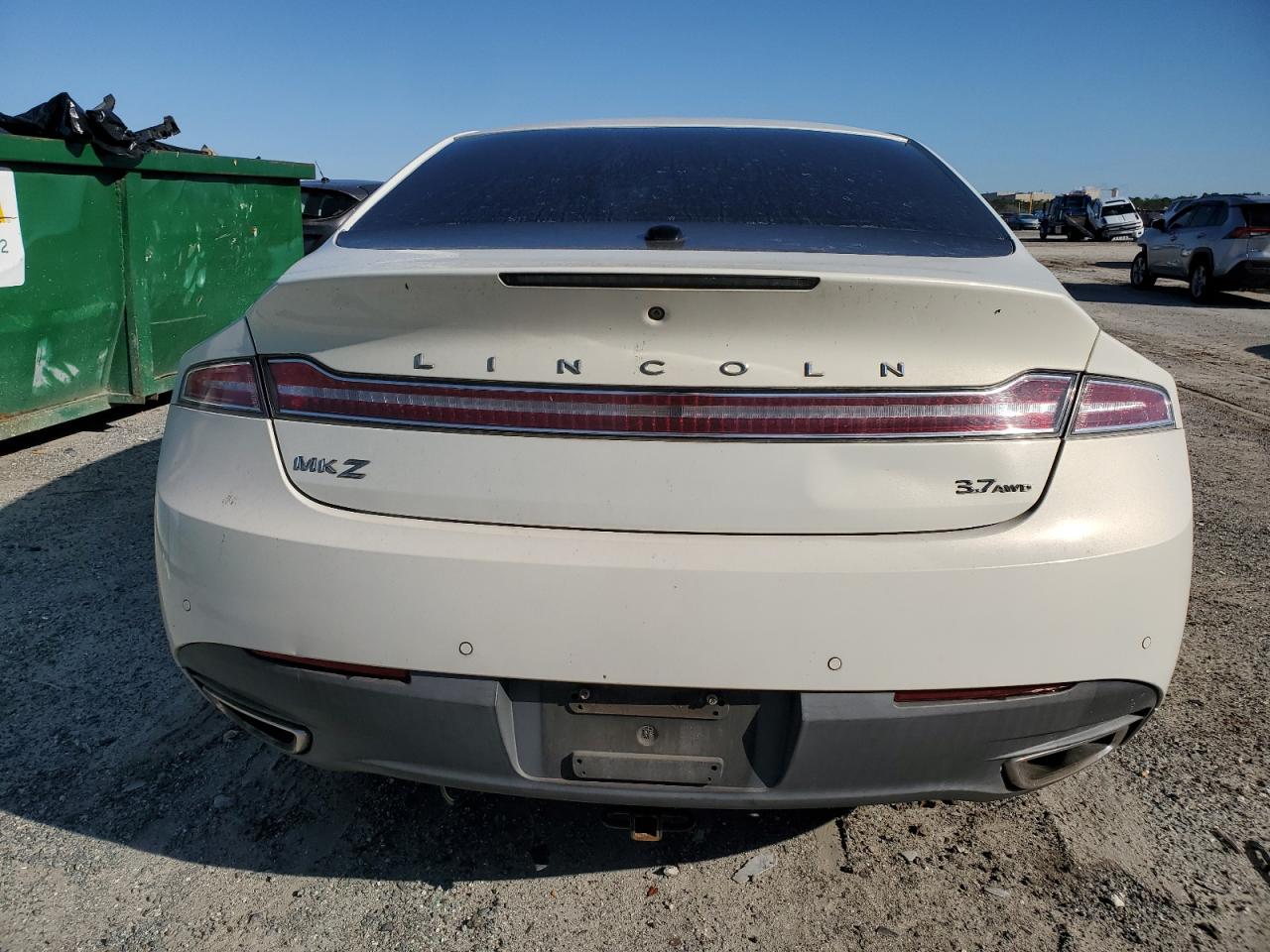 2013 Lincoln MKZ VIN 3LN6L2JK1DR800952 Copart auction photo, minor dent/scratches damage thumbnail 6