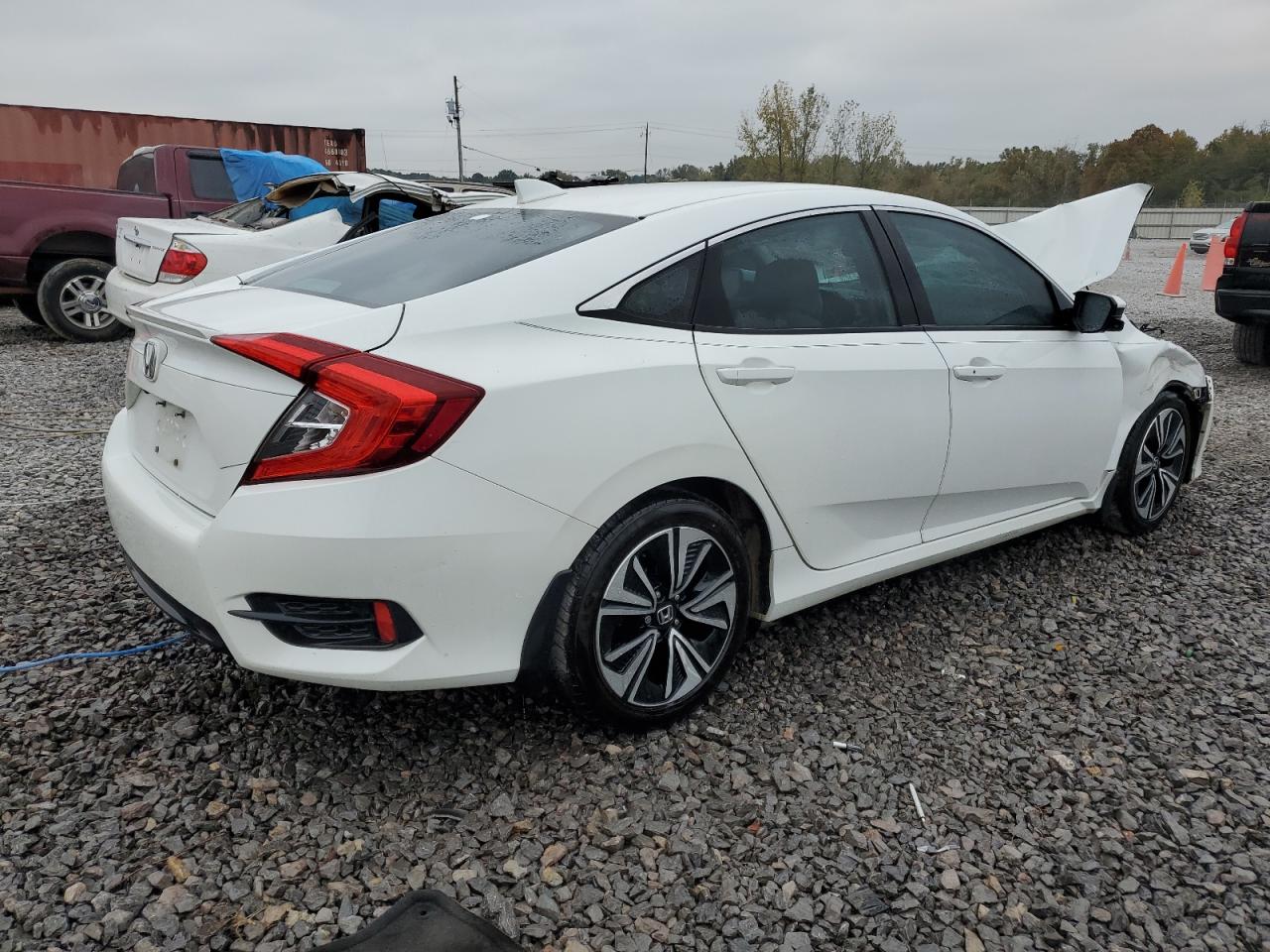 2017 Honda Civic VIN 2HGFC1F39HH649796 Copart auction photo, front end damage thumbnail 3