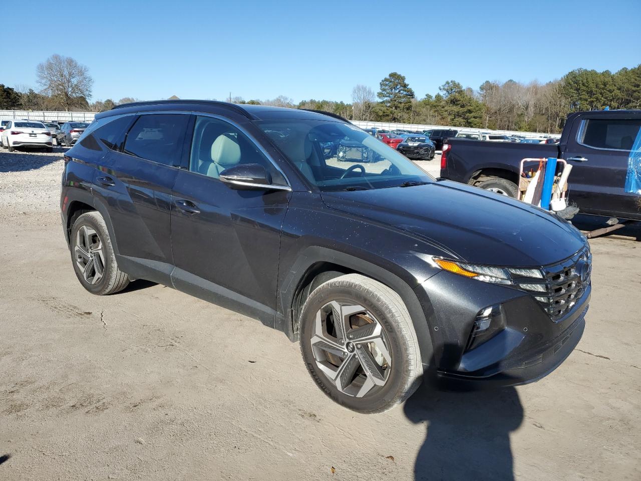 2023 Hyundai Tucson VIN 5NMJECAE3PH173300 Copart auction photo, side damage thumbnail 4