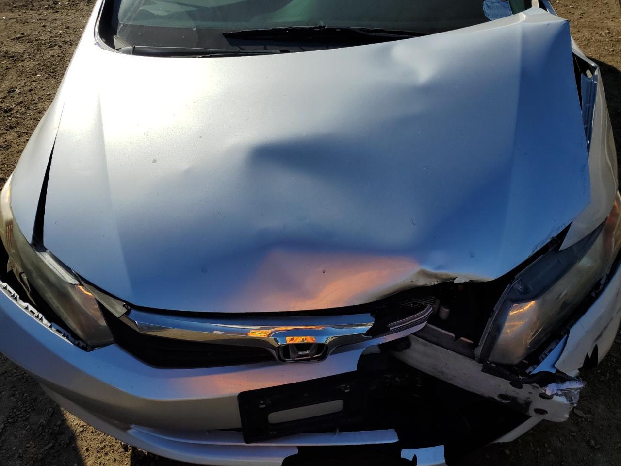 2012 Honda Civic VIN 2HGFB2F54CH595830 Copart auction photo, front end damage thumbnail 11