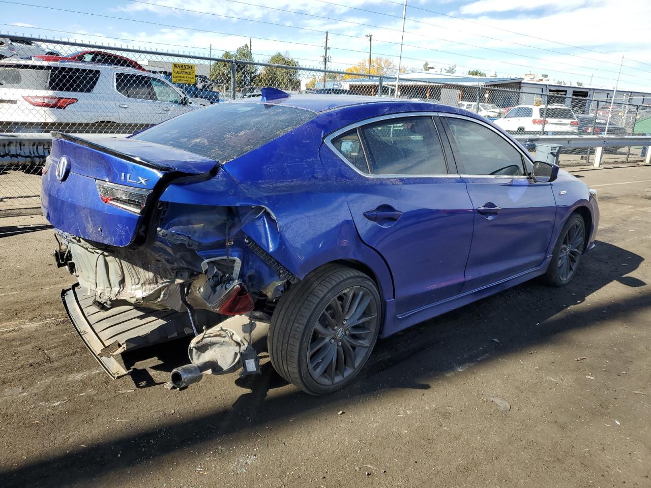 2020 Acura ILX VIN 19UDE2F8XLA004066 Copart auction photo, rear end / front end damage thumbnail 3
