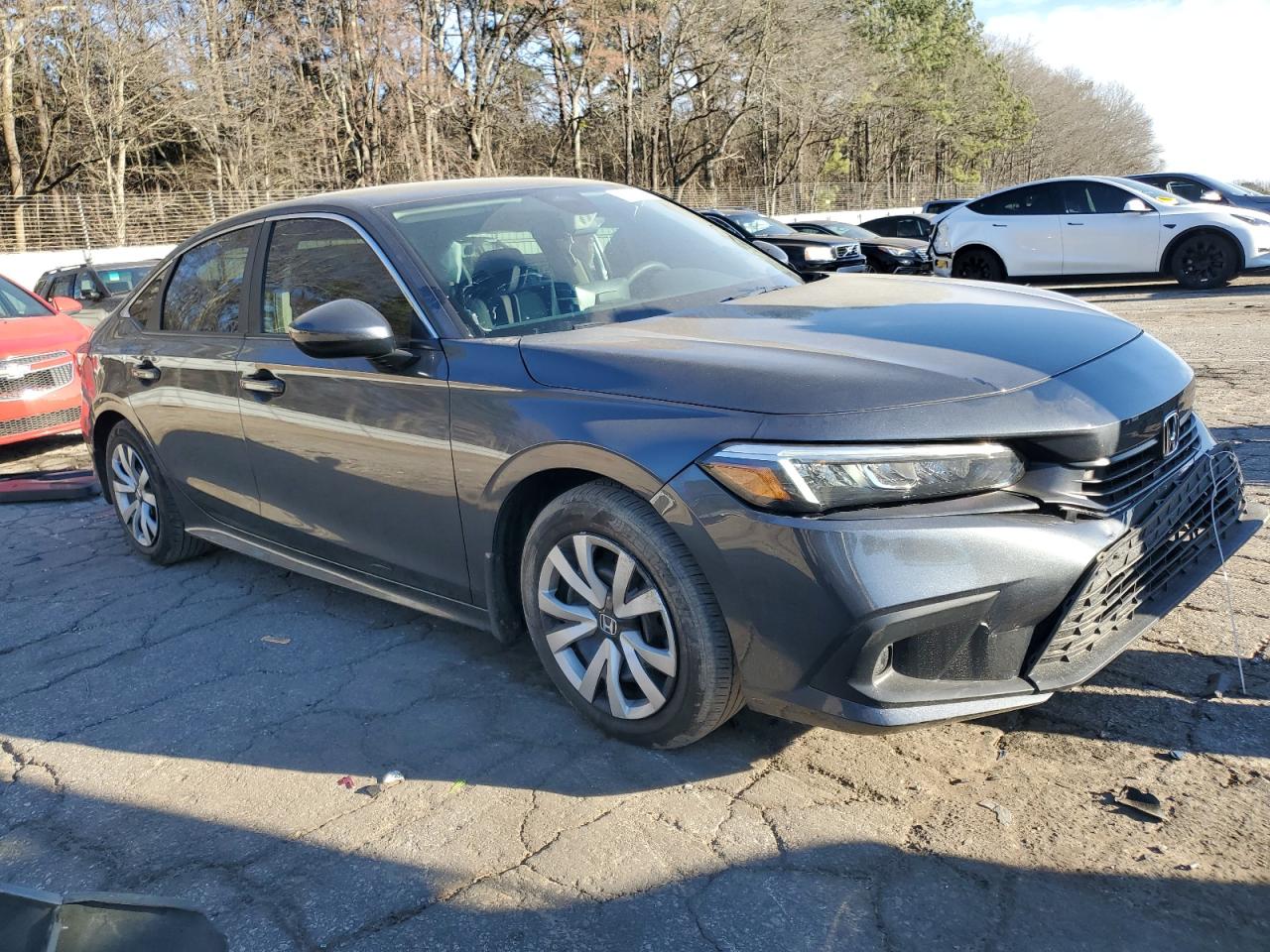 2023 Honda Civic VIN 2HGFE2F28PH571887 Copart auction photo, side damage thumbnail 4