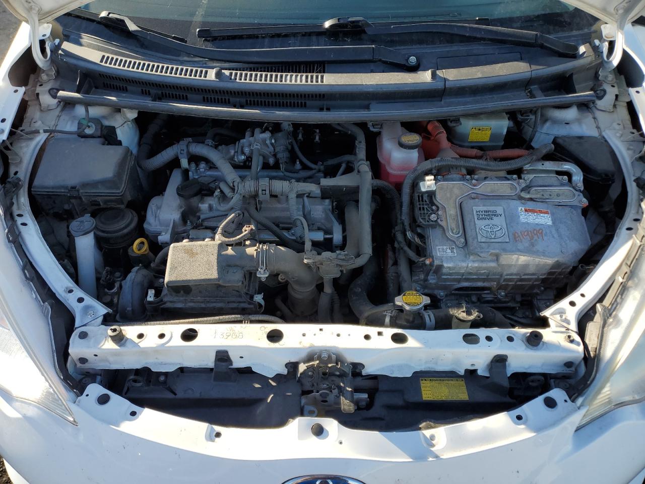 2014 Toyota Prius VIN JTDKDTB3XE1066417 Copart auction photo, hail damage thumbnail 11