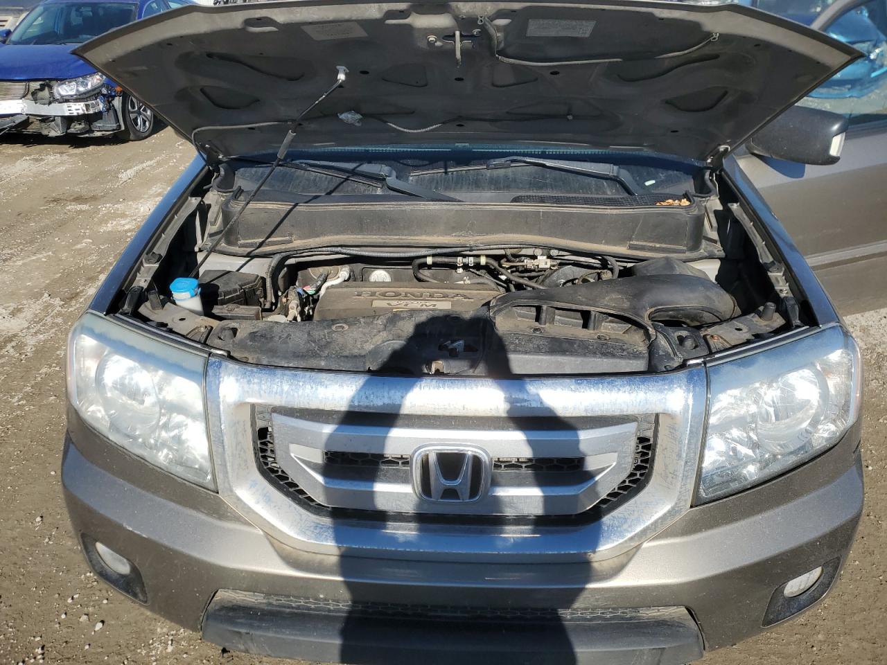 2010 Honda Pilot VIN 5FNYF4H96AB504745 Copart auction photo, side / front end damage thumbnail 12