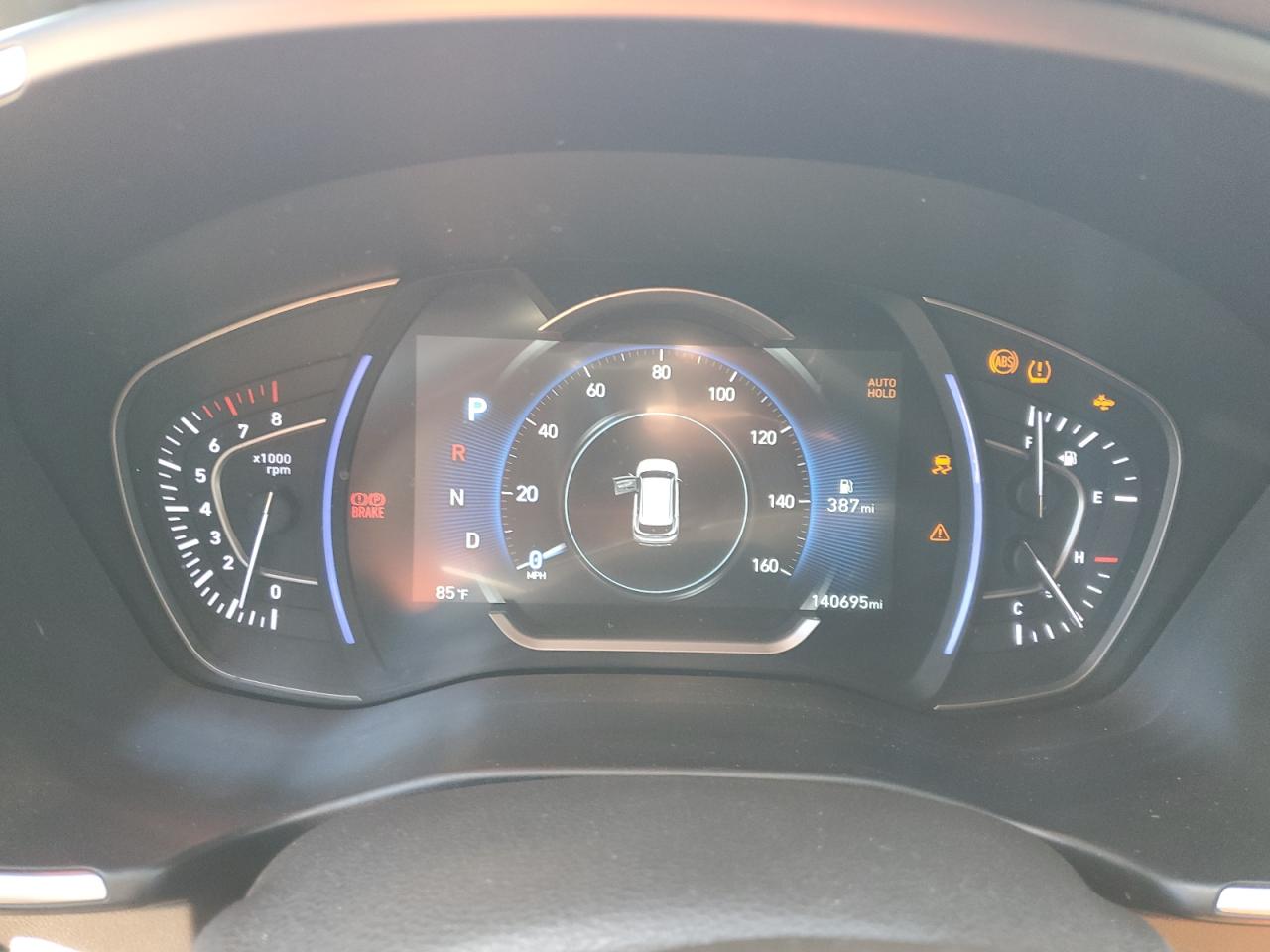 2020 Hyundai Santa Fe VIN 5NMS33ADXLH165058 Copart auction photo, front end / minor dent/scratches damage thumbnail 9