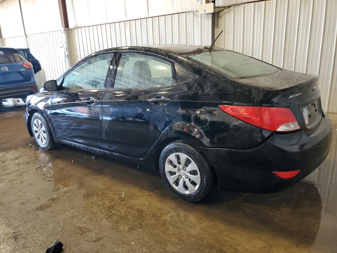 2016 Hyundai Accent VIN KMHCT4AE0GU165342 Copart auction photo, side / front end damage thumbnail 2