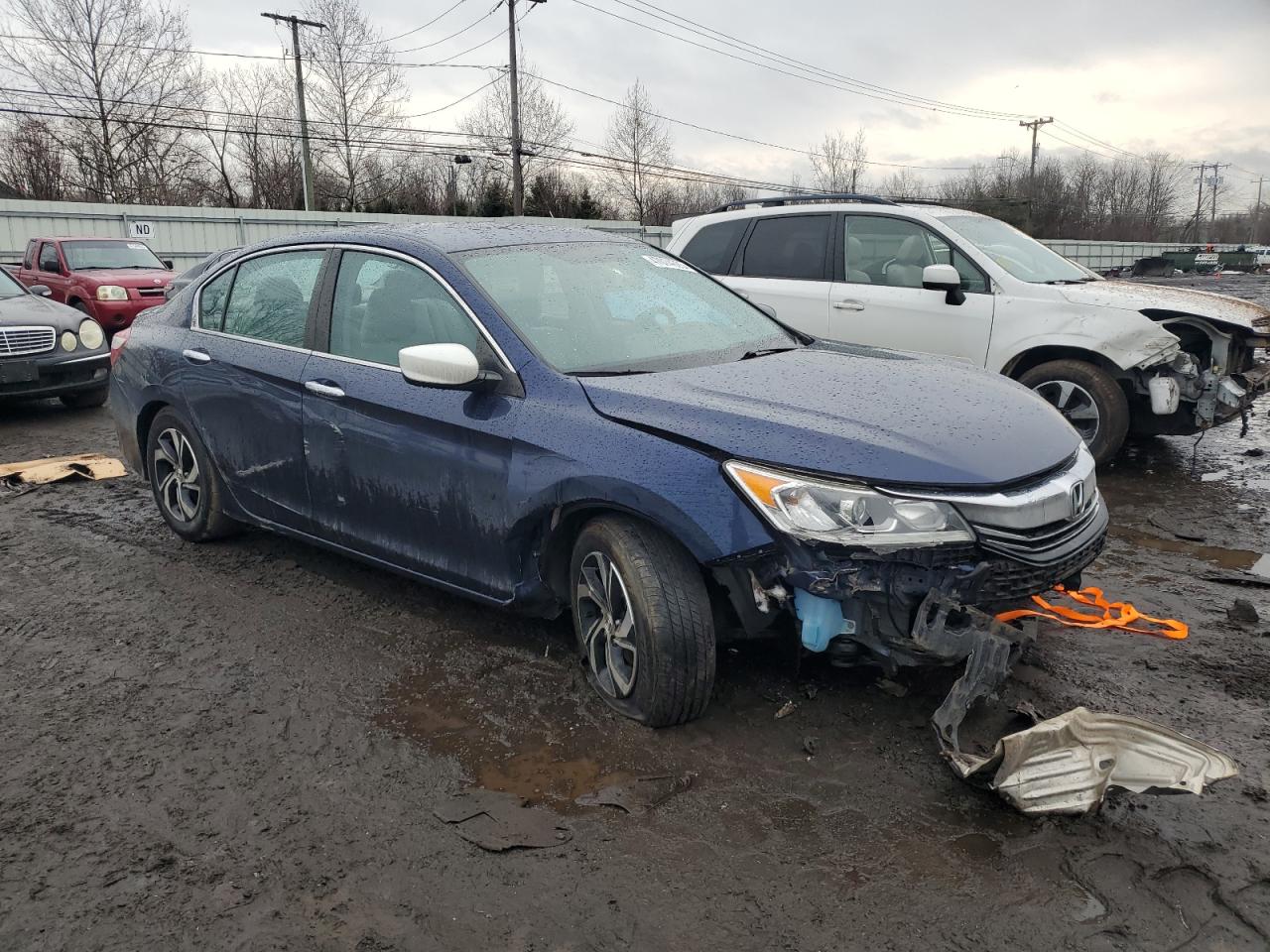 2016 Honda Accord VIN 1HGCR2F36GA062508 Copart auction photo, front end / side damage thumbnail 4