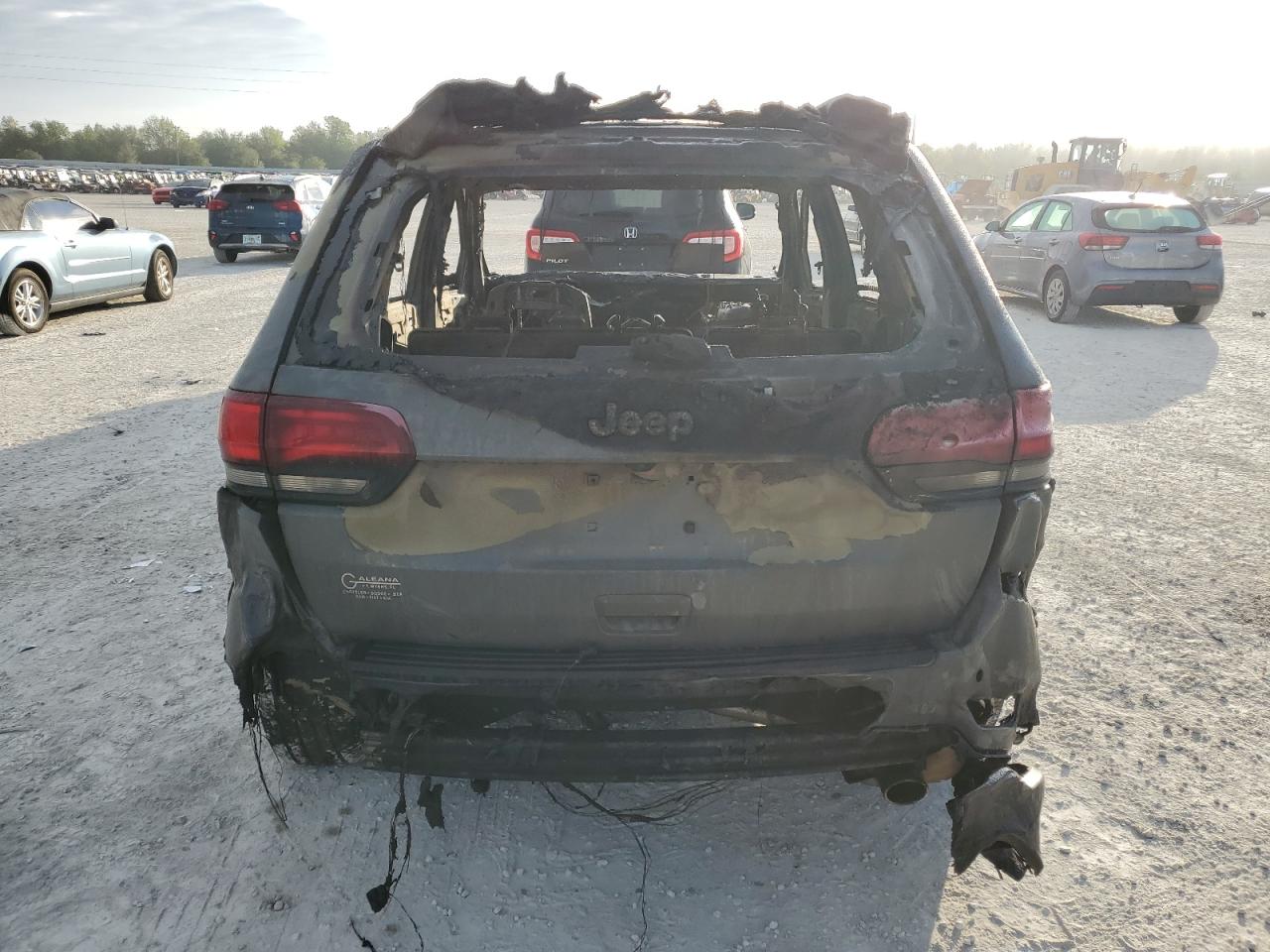 2021 Jeep Grand Cherokee VIN 1C4RJEAG7MC657685 Copart auction photo, burn damage thumbnail 6