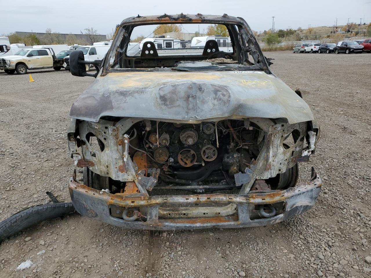 2006 Ford F350 VIN 1FTWF32P06ED47280 Copart auction photo, burn damage thumbnail 5