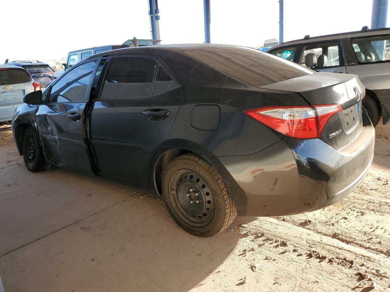 2014 Toyota Corolla VIN 5YFBURHEXEP174835 Copart auction photo, front end / side damage thumbnail 2