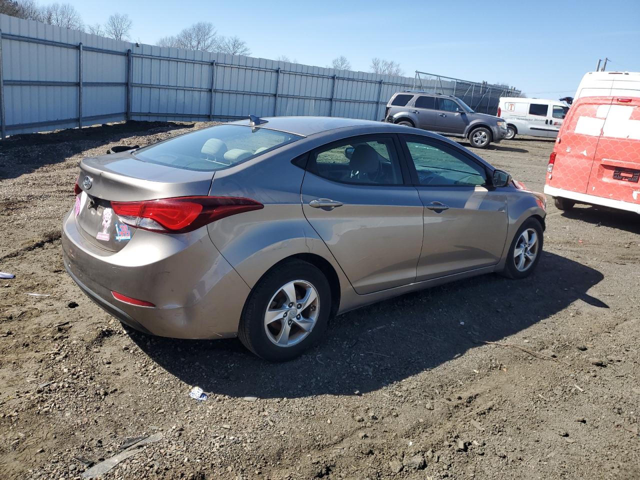 2014 Hyundai Elantra VIN 5NPDH4AE2EH513367 Copart auction photo, front end damage thumbnail 3