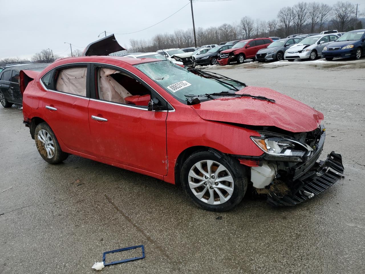2018 Nissan Sentra VIN 3N1AB7AP4JY266909 Copart auction photo, rollover damage thumbnail 4