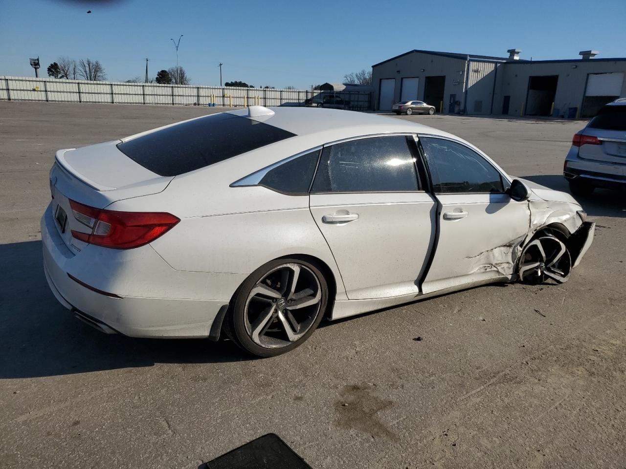 2020 Honda Accord VIN 1HGCV1F38LA151772 Copart auction photo, front end / side damage thumbnail 3