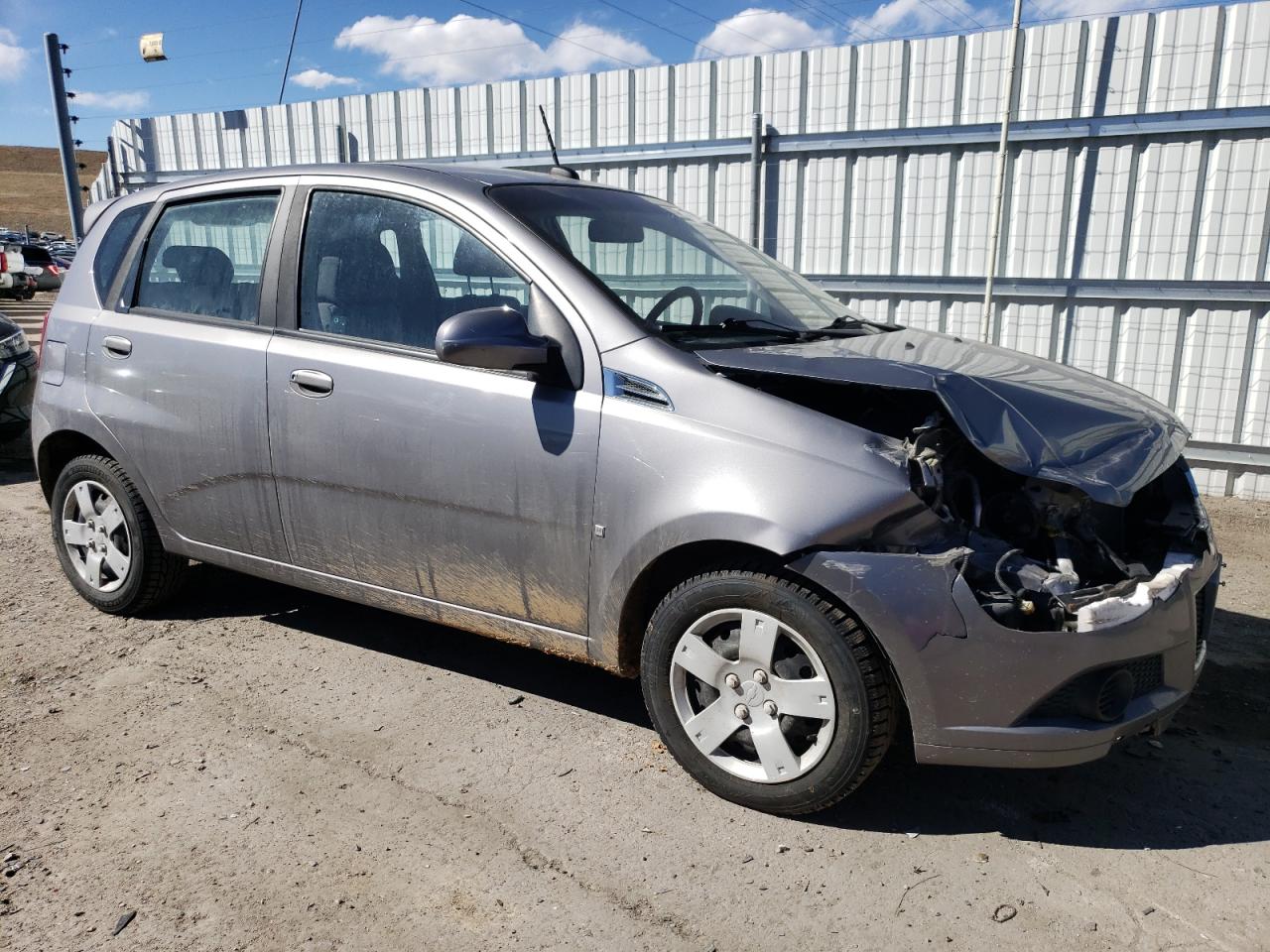 2009 Chevrolet Aveo VIN KL1TD66E19B635938 Copart auction photo, front end / hail damage thumbnail 4