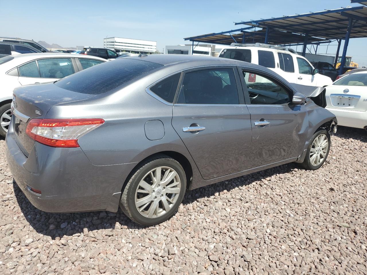 2015 Nissan Sentra VIN 3N1AB7AP0FY322321 Copart auction photo, front end damage thumbnail 3
