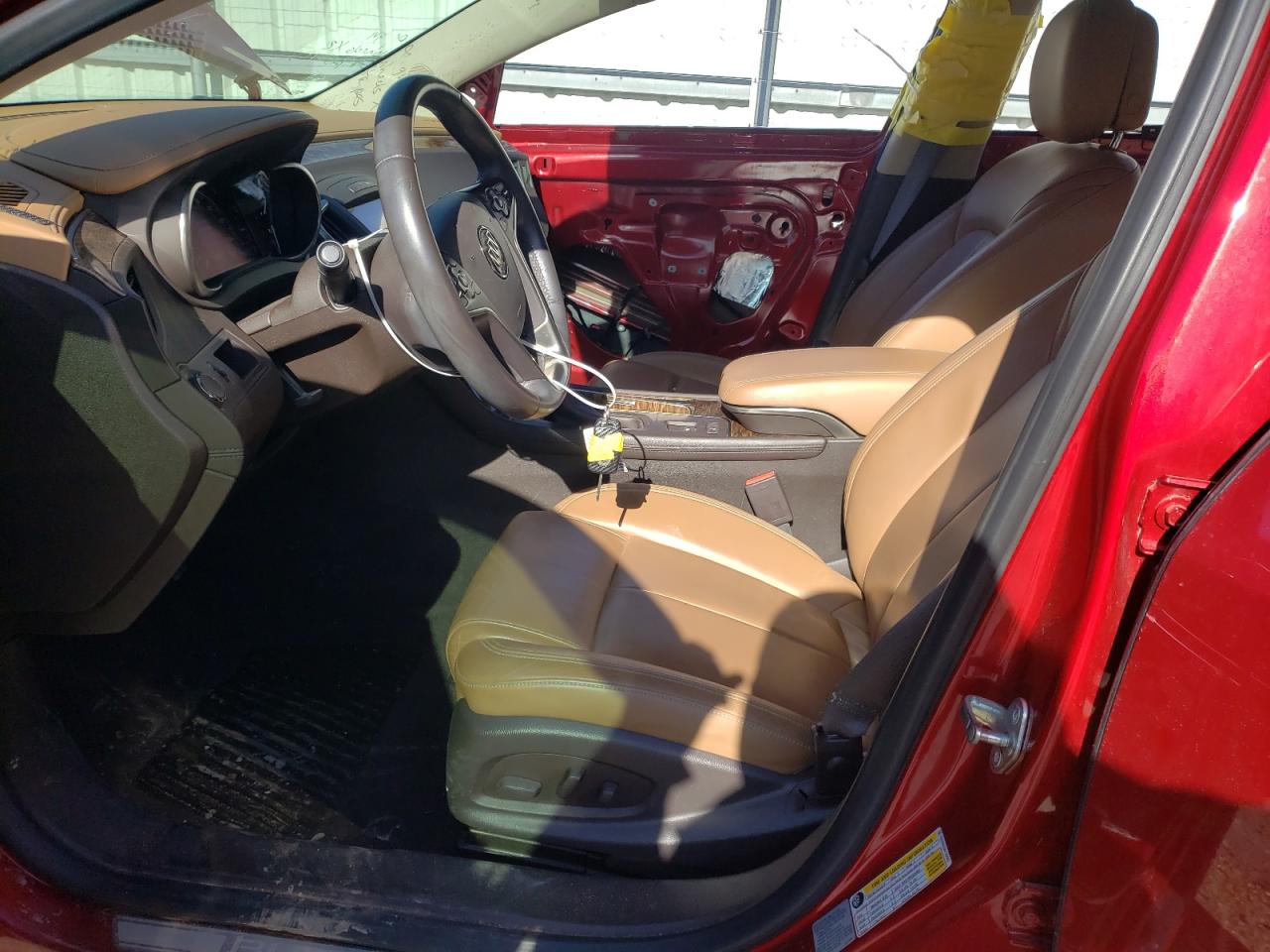 2014 Buick LaCrosse VIN 1G4GB5G33EF182203 Copart auction photo, side / front end damage thumbnail 7