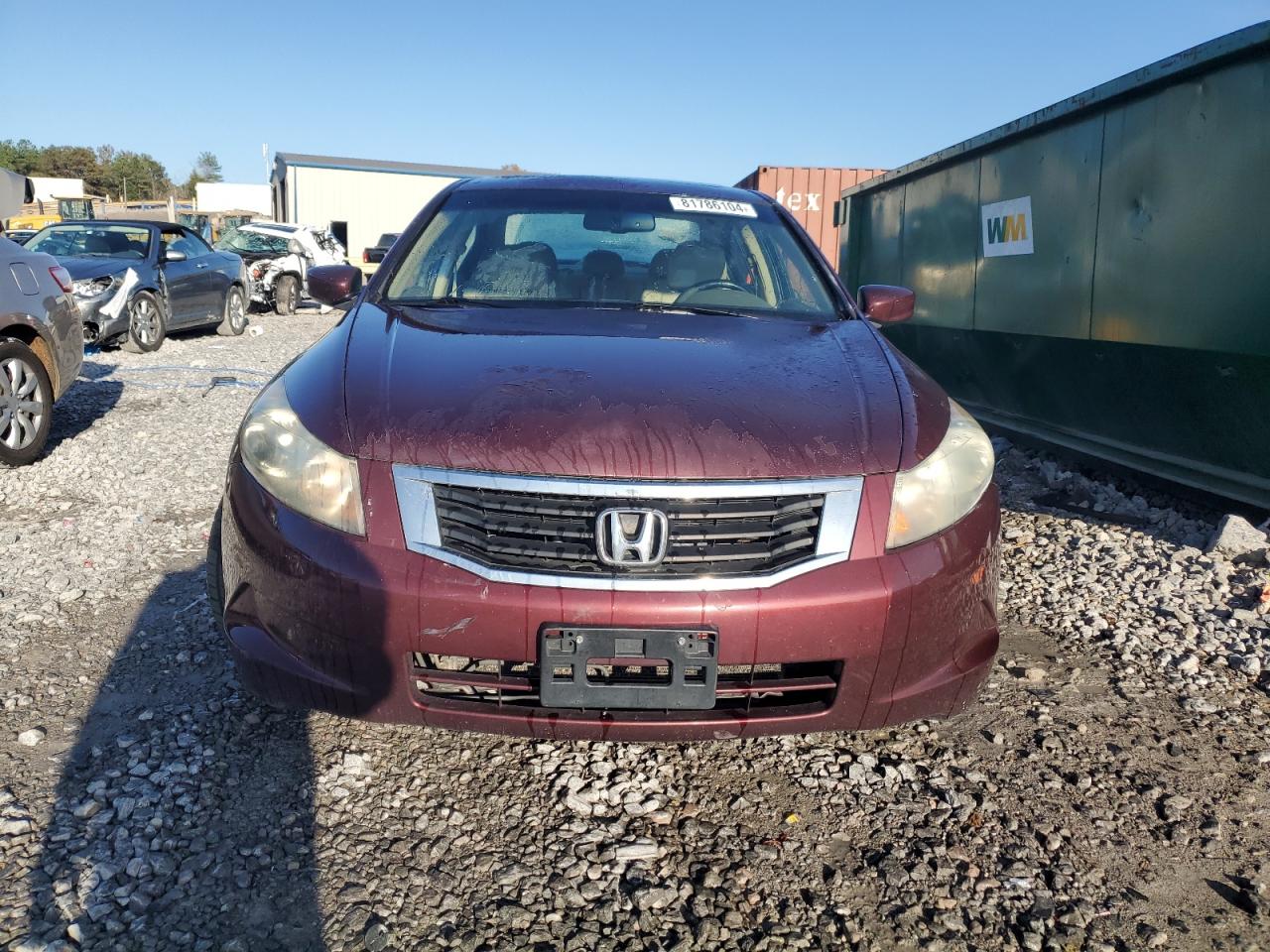 2010 Honda Accord VIN 1HGCP2F83AA021858 Copart auction photo, rear end damage thumbnail 5