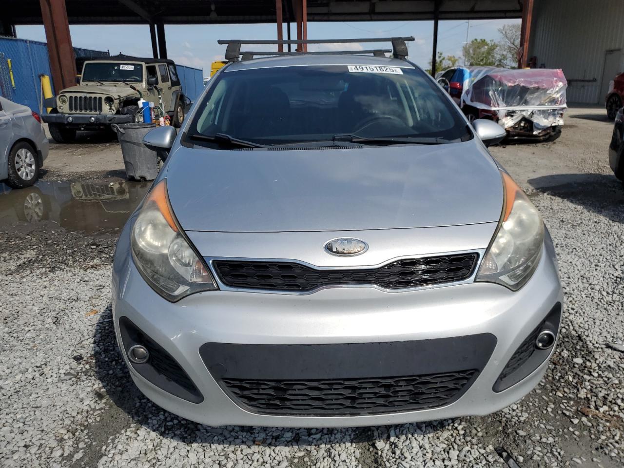 2013 KIA Rio VIN KNADN5A34D6235509 Copart auction photo, rear end damage thumbnail 5