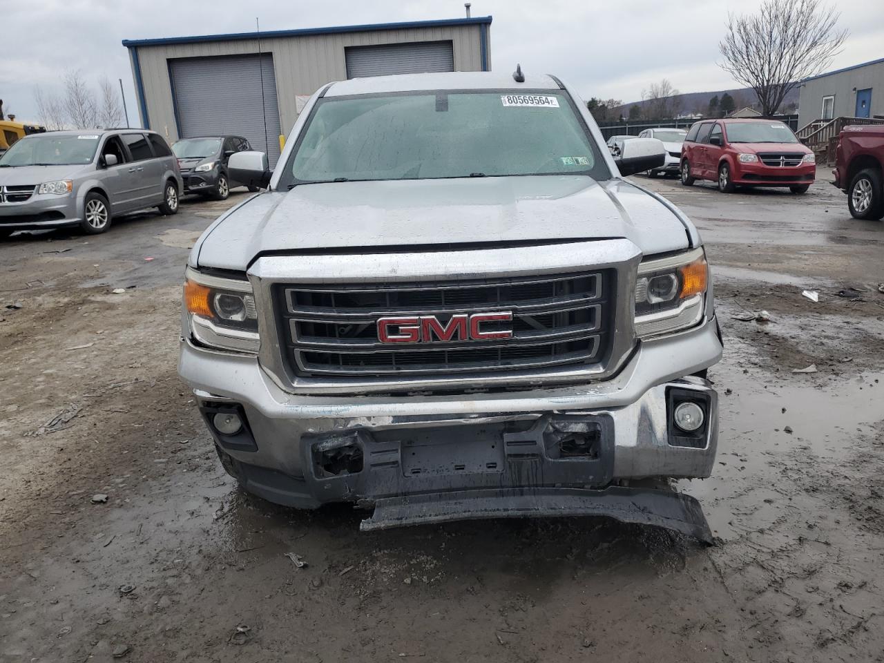 2015 GMC Sierra VIN 1GTV2UEC7FZ241701 Copart auction photo, front end / minor dent/scratches damage thumbnail 5