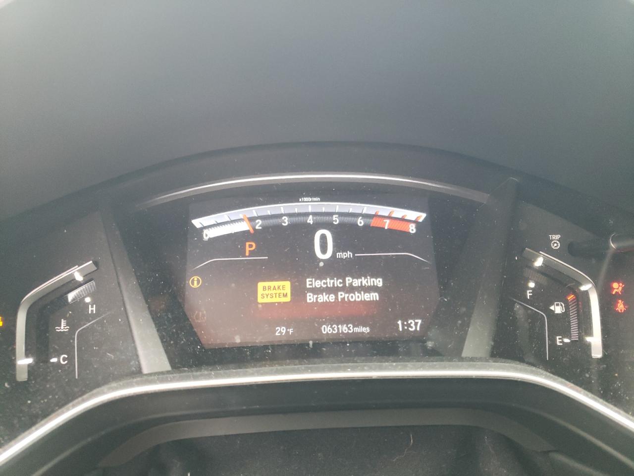 2019 Honda CR-V VIN 2HKRW2H56KH624683 Copart auction photo, side / front end damage thumbnail 9