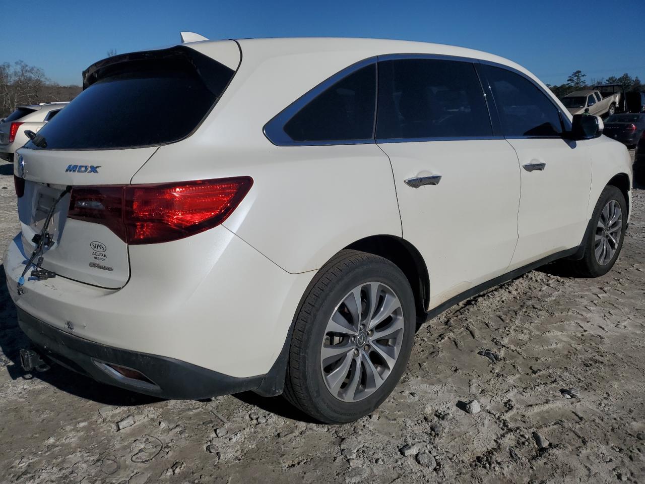 2014 Acura MDX VIN 5FRYD4H45EB046260 Copart auction photo, rear end damage thumbnail 3