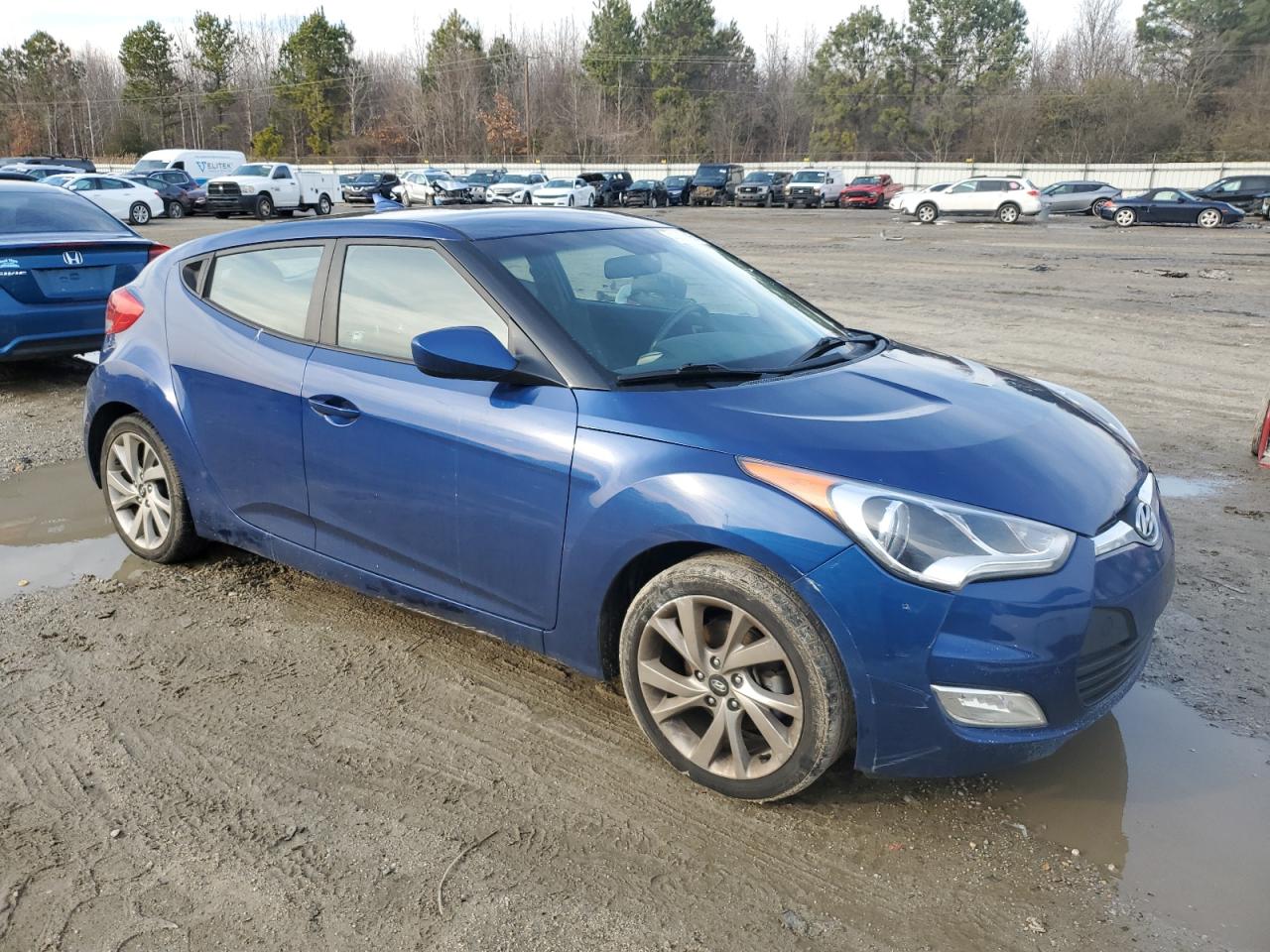 2017 Hyundai Veloster VIN KMHTC6ADXHU305241 Copart auction photo, side damage thumbnail 4