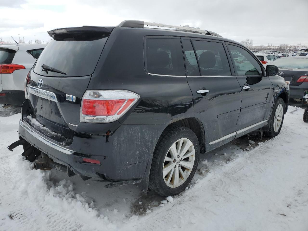 2012 Toyota Highlander VIN JTEDC3EH9C2006974 Copart auction photo, front end / rear end damage thumbnail 3