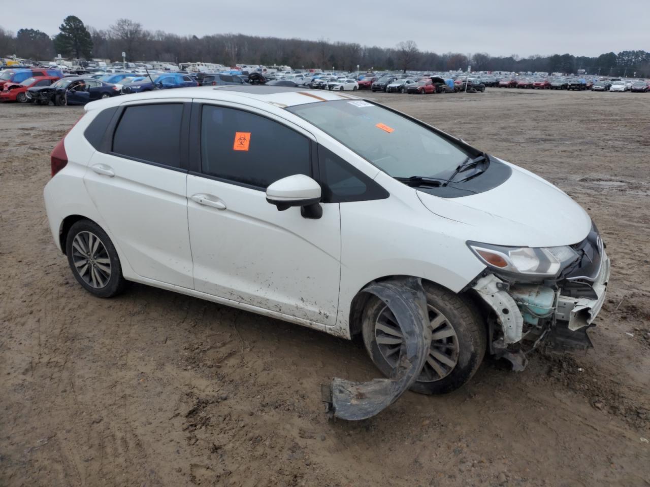 2015 Honda Fit VIN 3HGGK5H80FM746147 Copart auction photo, all over damage thumbnail 4