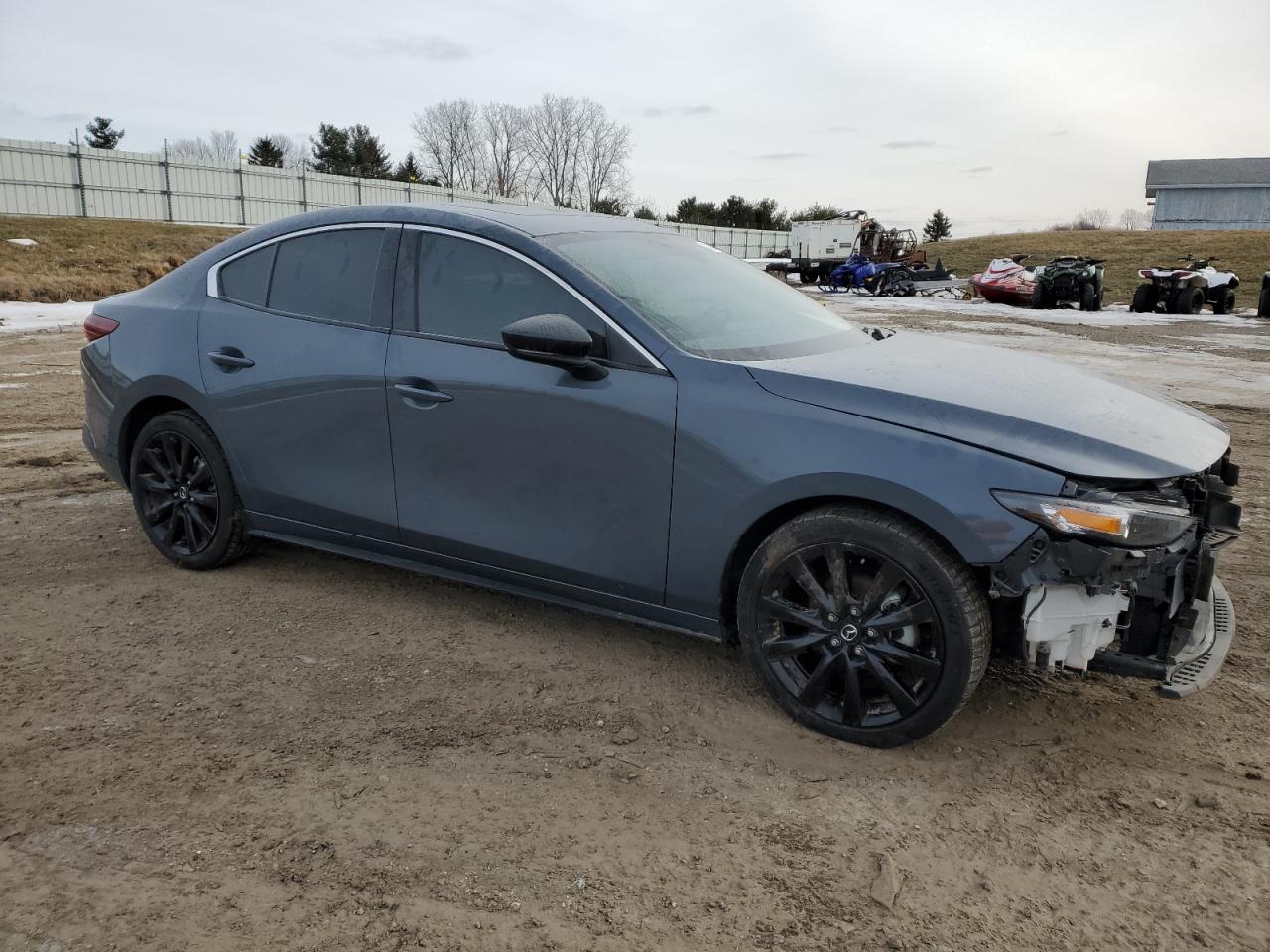 2023 Mazda 3 VIN 3MZBPACM2PM366085 Copart auction photo, front end damage thumbnail 4