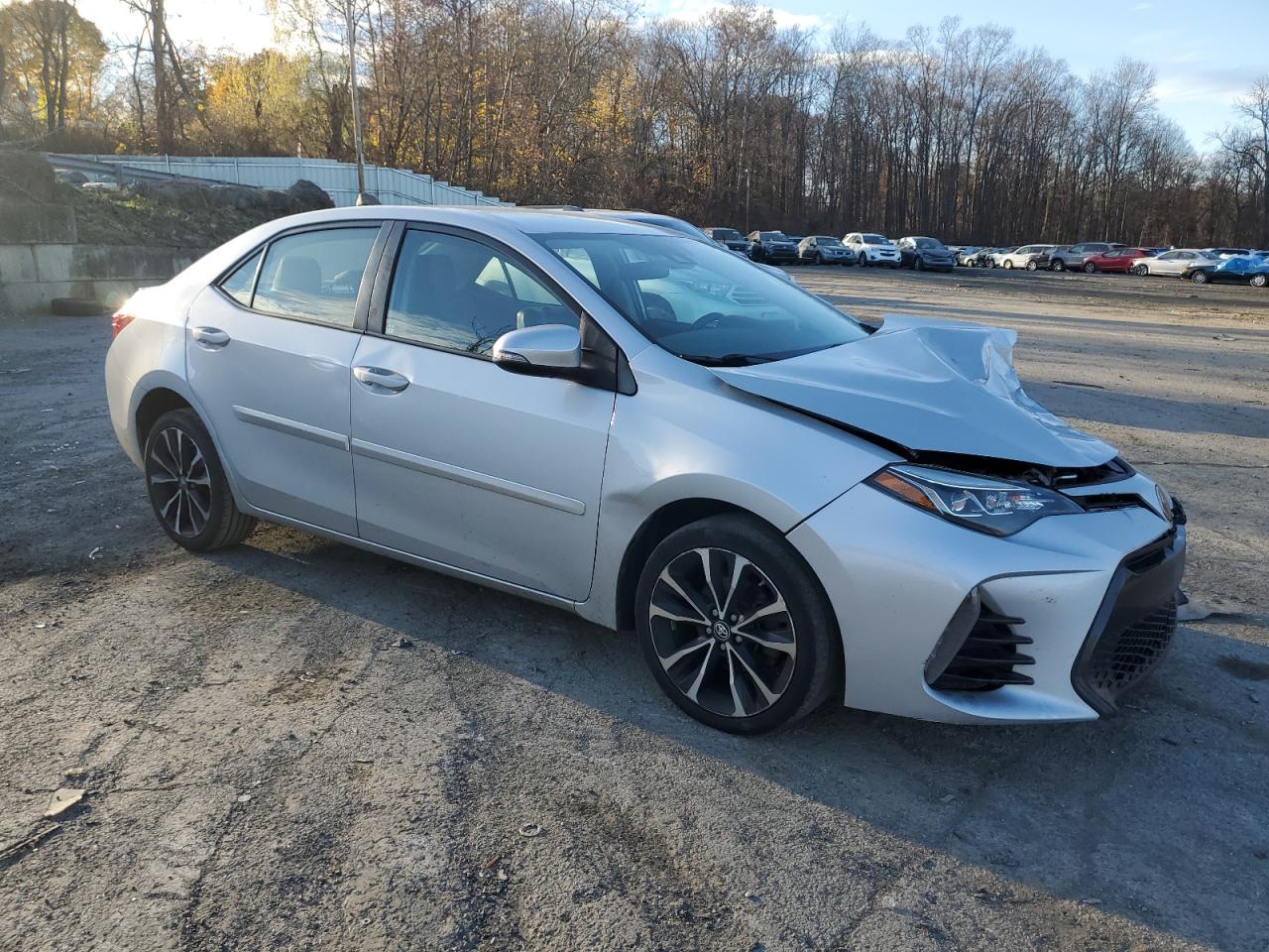 2018 Toyota Corolla VIN 2T1BURHEXJC046024 Copart auction photo, front end / side damage thumbnail 4