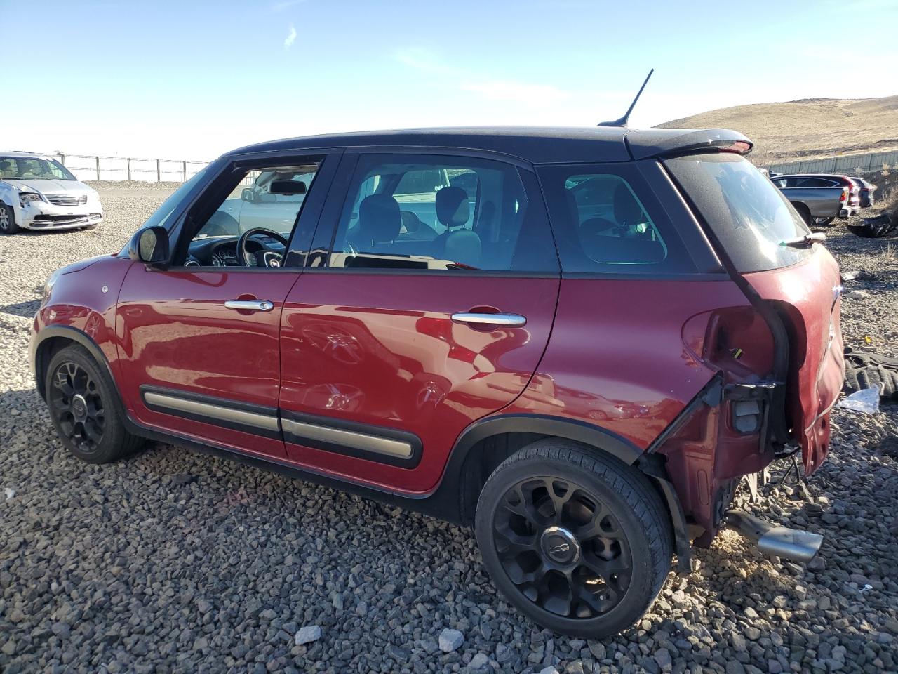 2016 Fiat 500 VIN ZFBCFADH2GZ037674 Copart auction photo, rear end damage thumbnail 2