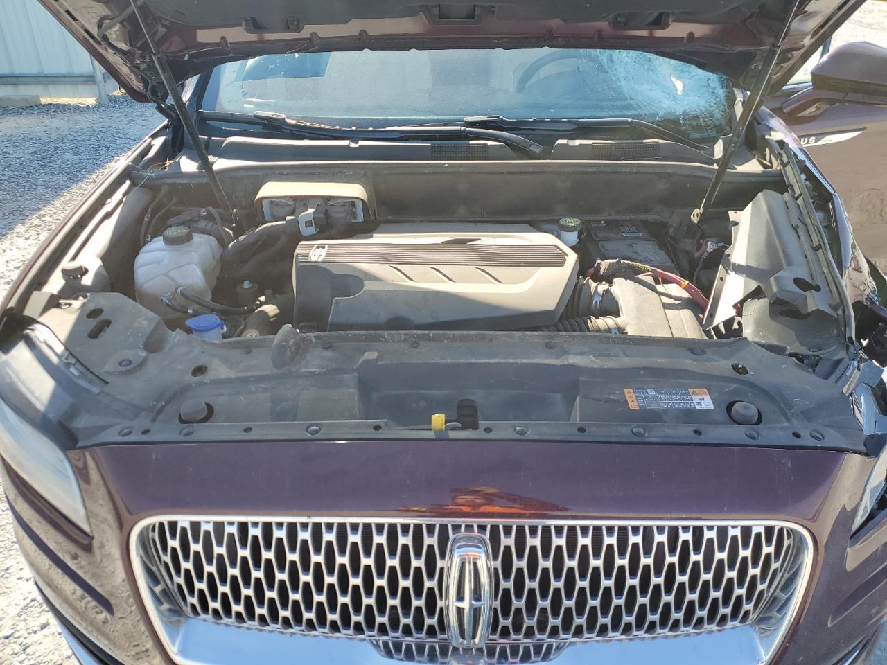 2020 Lincoln Nautilus VIN 2LMPJ8KP2LBL34960 Copart auction photo, front end / side damage thumbnail 12