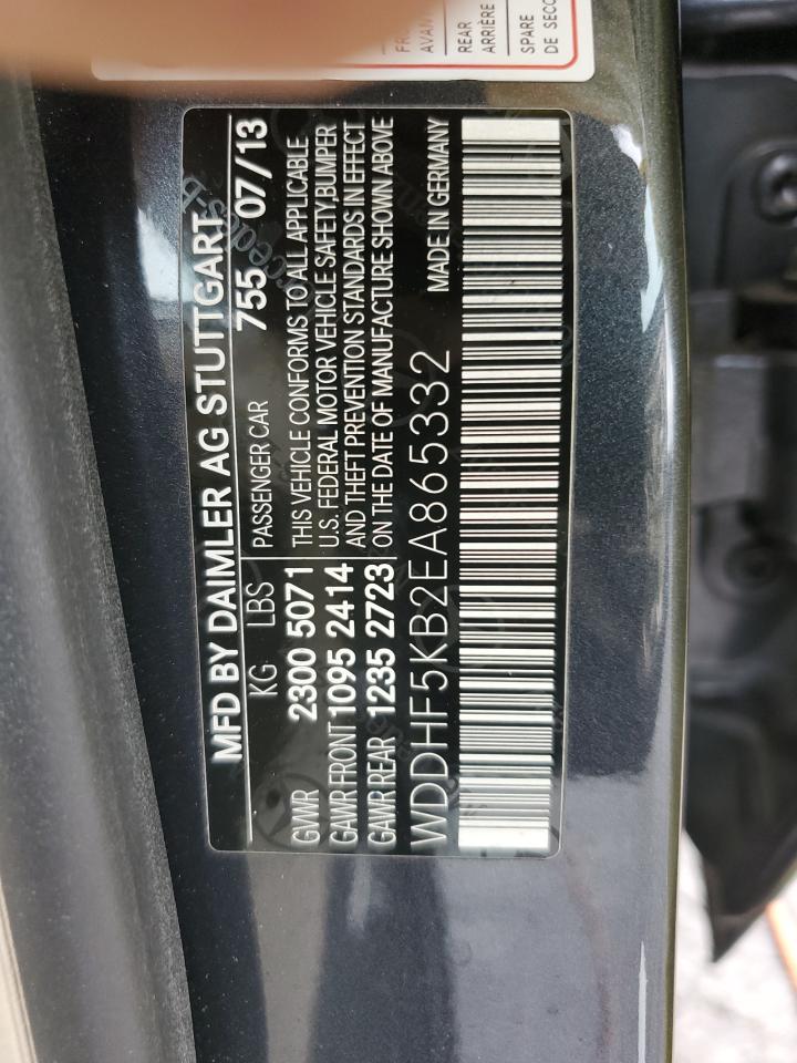 2014 Mercedes-Benz E-klasse VIN WDDHF5KB2EA865332 Copart auction photo, front end damage thumbnail 15
