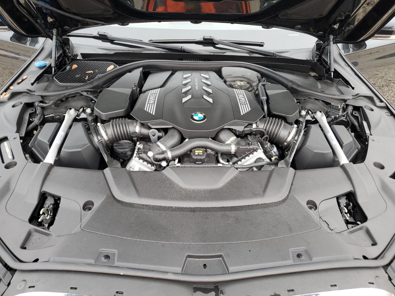 2022 BMW 7er VIN WBA7U2C02NCJ27538 Copart auction photo, side / undercarriage damage thumbnail 11