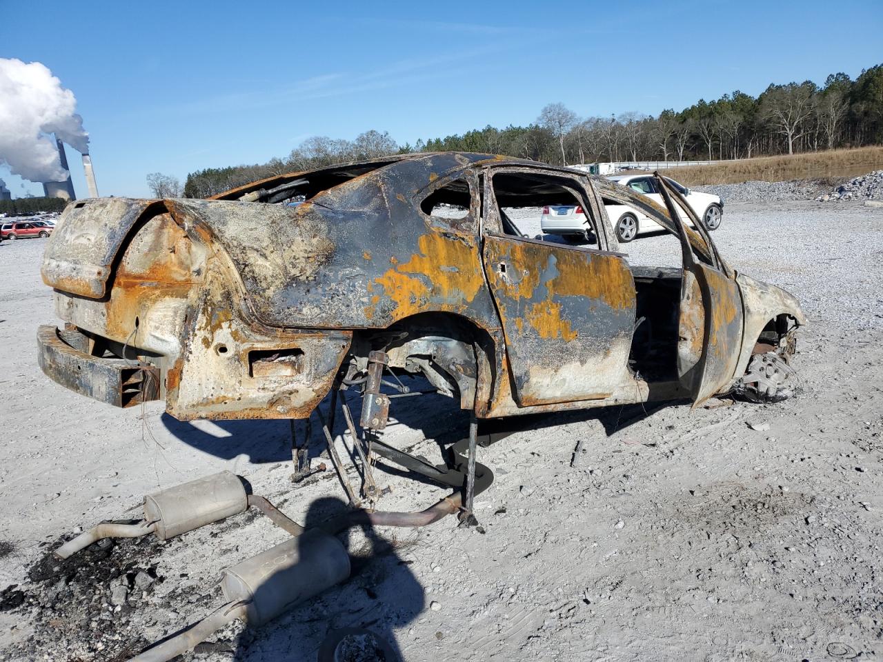2016 Chevrolet Impala VIN 2G1WB5E34G1107158 Copart auction photo, burn damage thumbnail 3