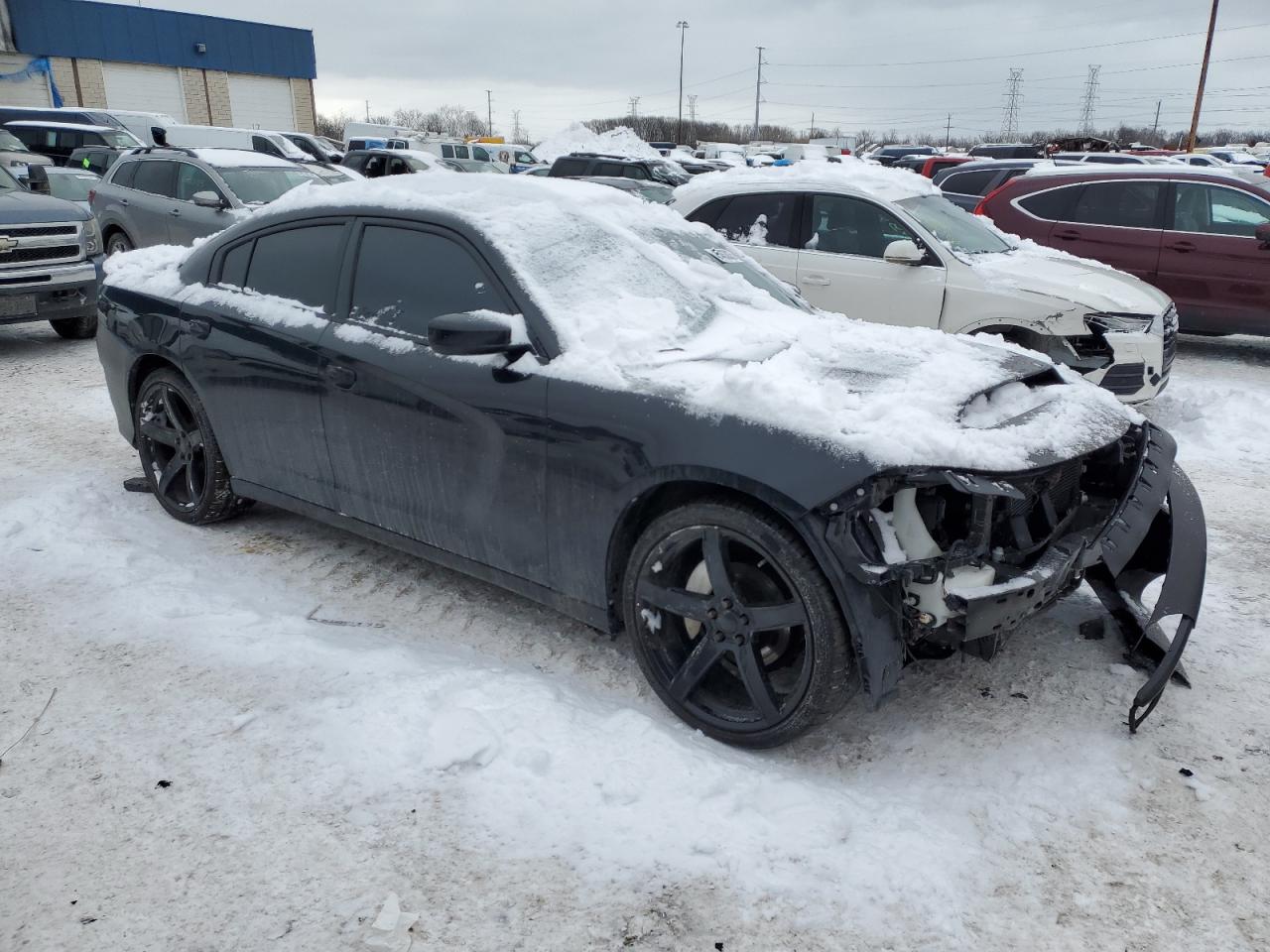 2015 Dodge Charger VIN 2C3CDXHG1FH819636 Copart auction photo, front end damage thumbnail 4