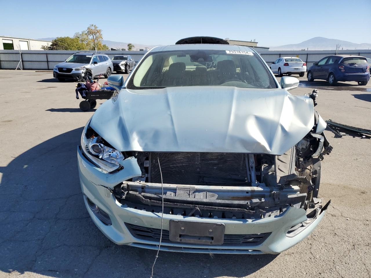 2013 Ford Fusion VIN 3FA6P0PU4DR351553 Copart auction photo, front end damage thumbnail 5