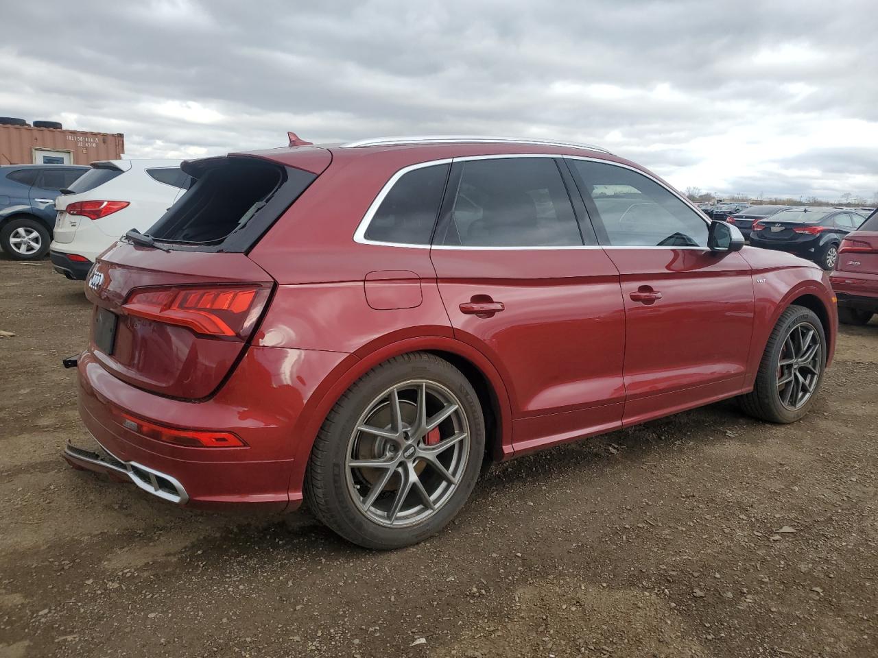 2018 Audi SQ5 VIN WA1C4AFY1J2052984 Copart auction photo, rear end / undercarriage damage thumbnail 3