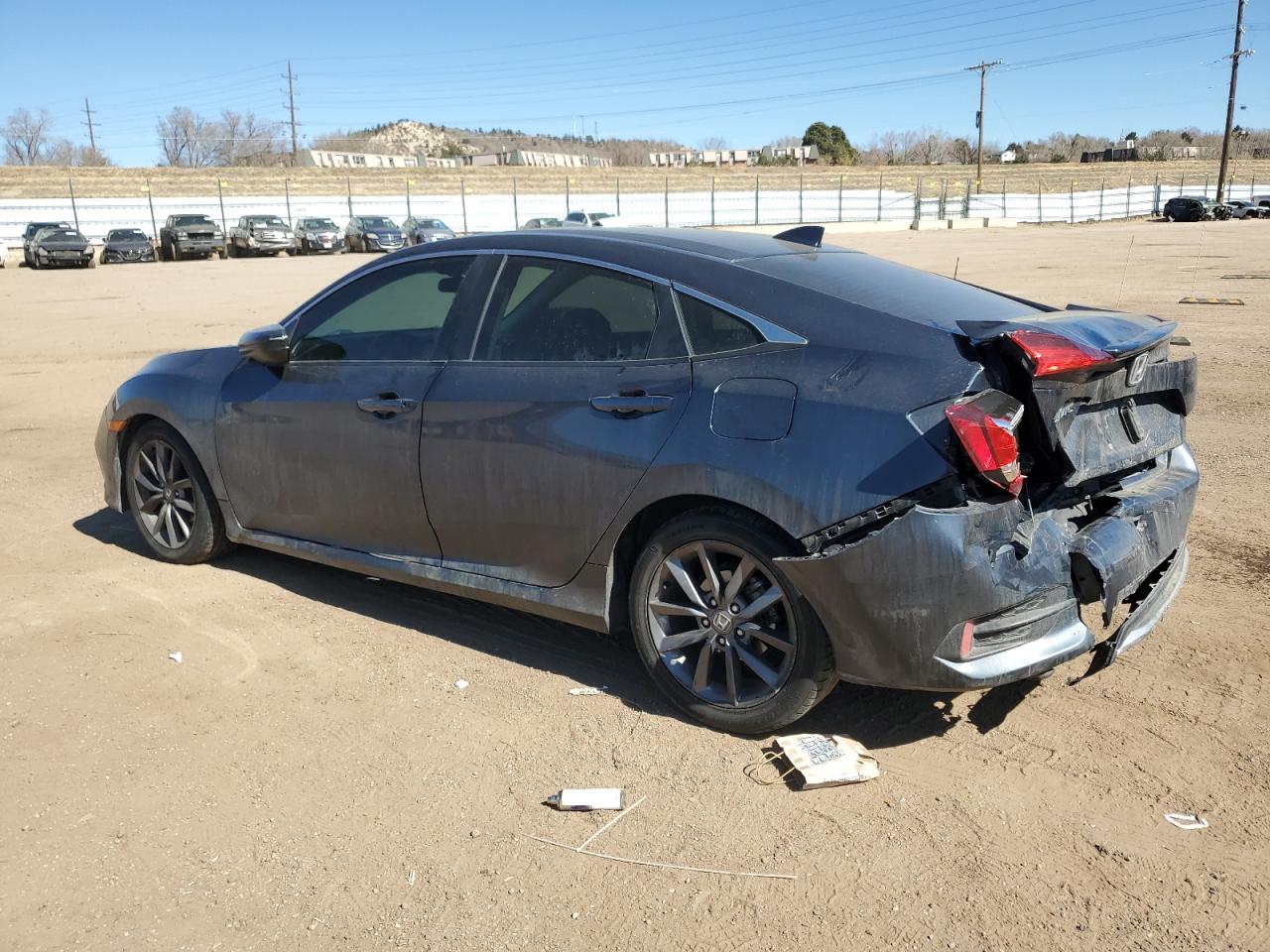2019 Honda Civic VIN 19XFC1F33KE019497 Copart auction photo, rear end damage thumbnail 2