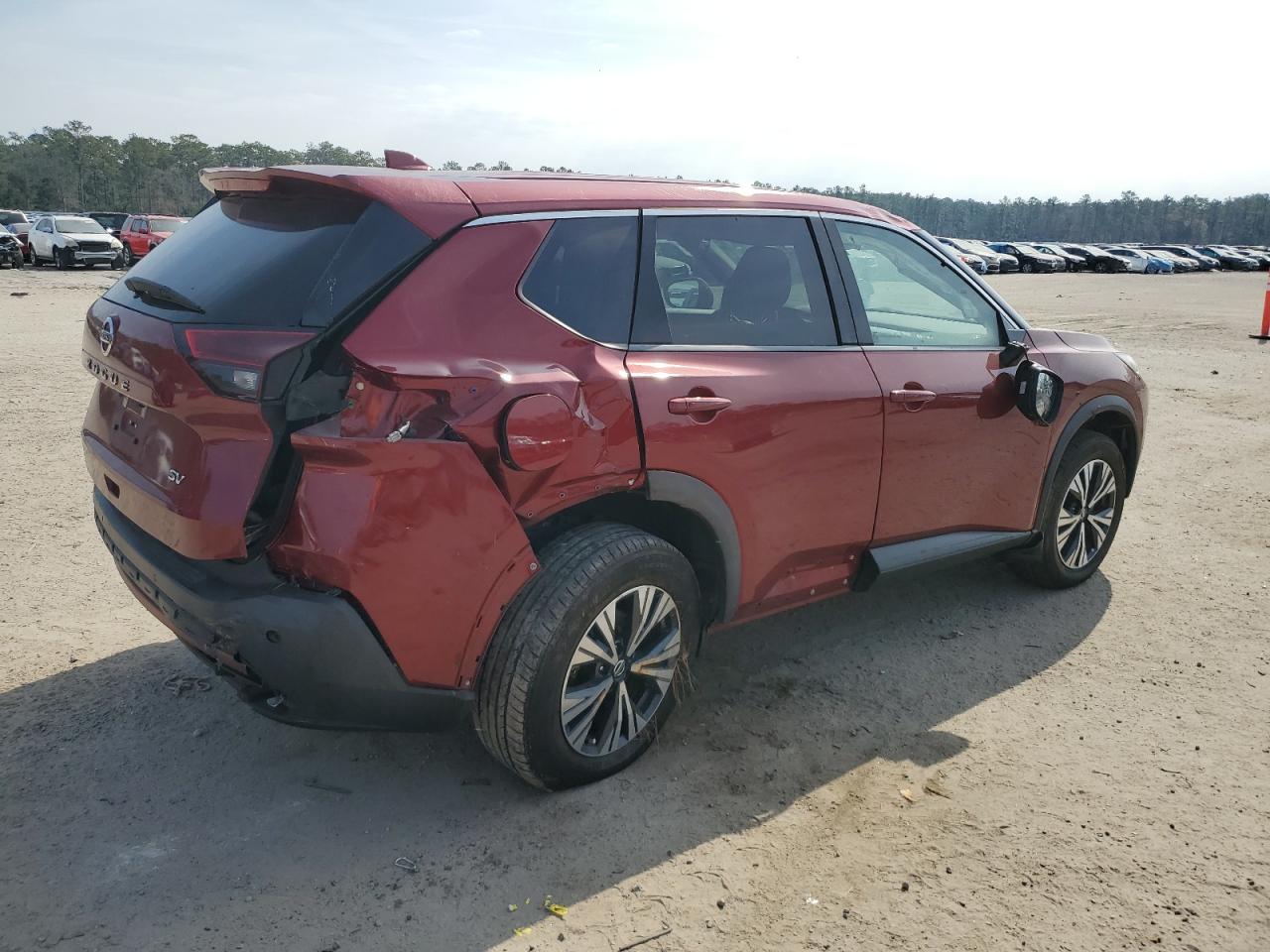 2021 Nissan Rogue VIN 5N1AT3BA2MC756397 Copart auction photo, rear end damage thumbnail 3
