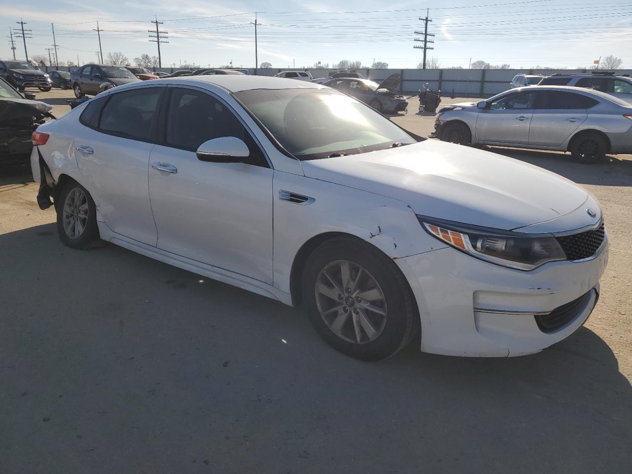 2016 KIA Optima VIN 5XXGT4L3XGG057558 Copart auction photo, all over / undercarriage damage thumbnail 4