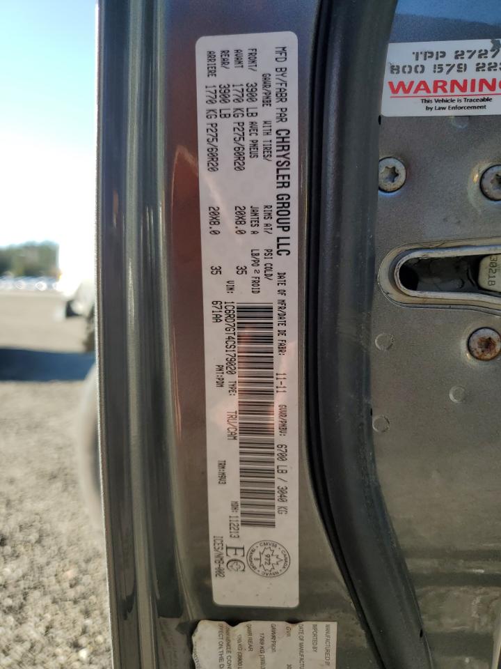 2012 Dodge RAM VIN 1C6RD7GT4CS179020 Copart auction photo, front end damage thumbnail 12