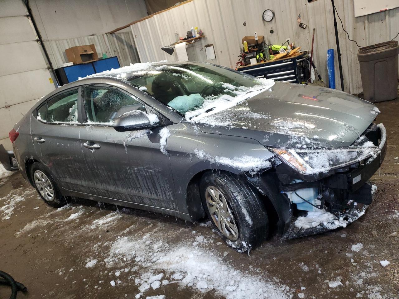 2019 Hyundai Elantra VIN 5NPD74LF0KH456865 Copart auction photo, front end / undercarriage damage thumbnail 4
